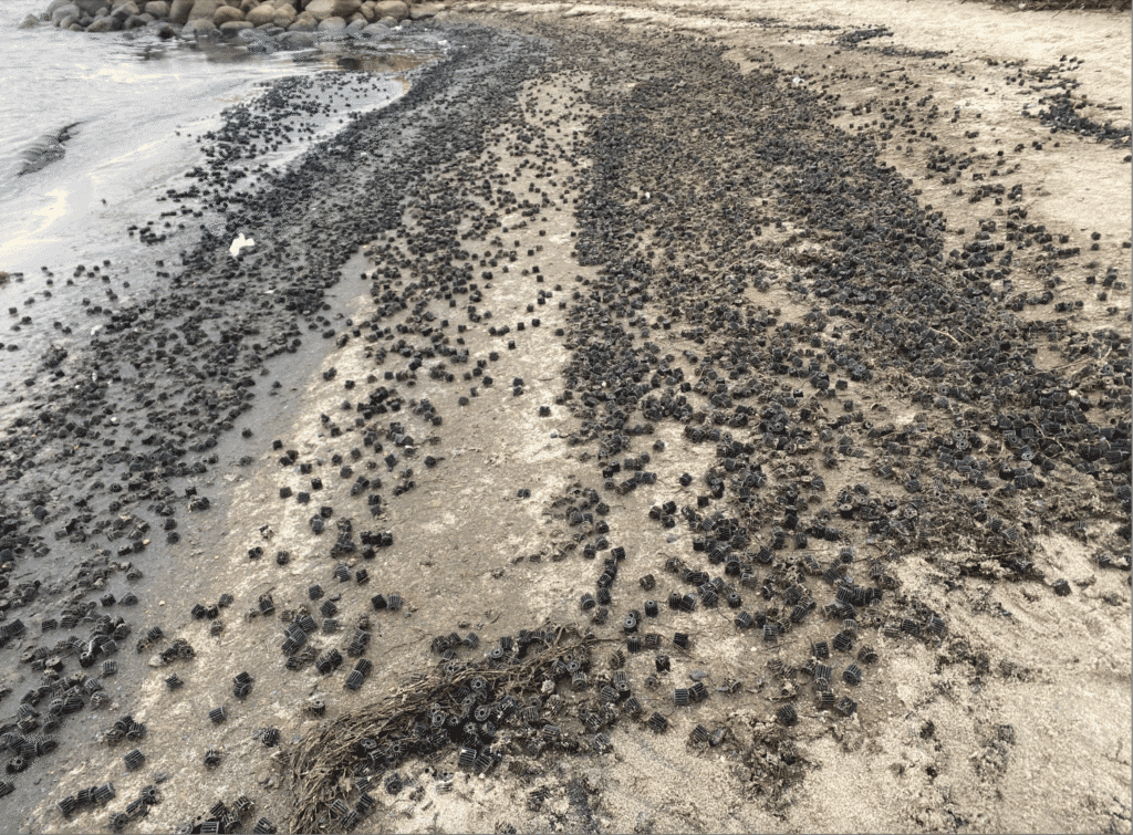 biofilters on beach - photo courtesy of Ringköbing kommun